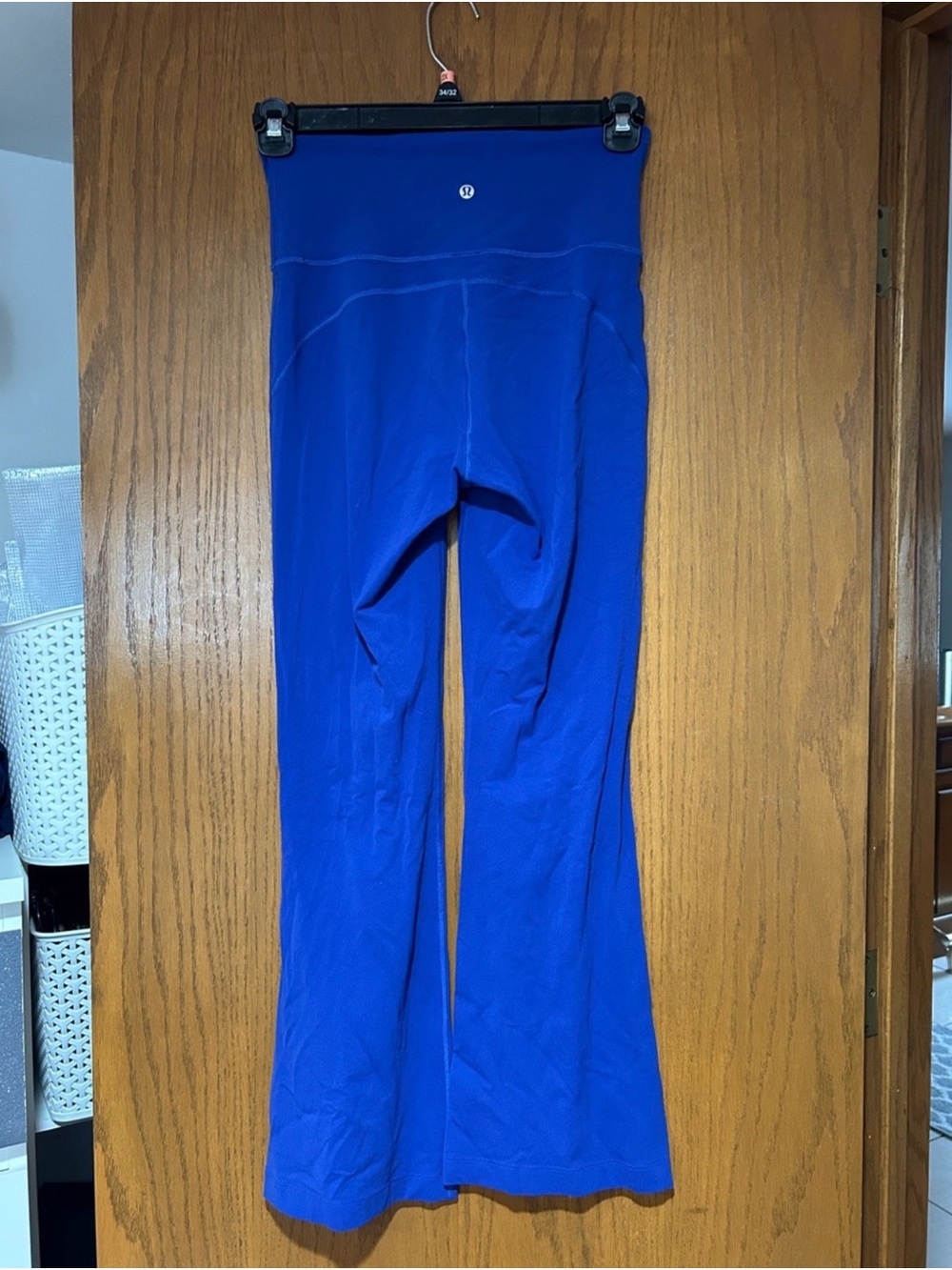 EUC short lululemon athletica Royal Blue Flare Track Pants - Picture 3 of 5